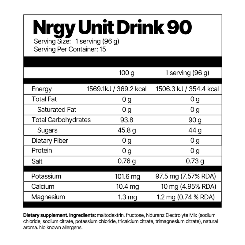 Nrgy Unit Drink 90 (new flavor)