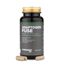 4Endurance Pro Adaptogen Fuse - 60 capsules, dark brown bottle with gold cap and green label band on white background.