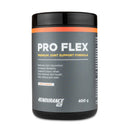 4Endurance Pro Flex - 400 g peach flavor, black container with grey label, orange stripe, joint support benefits listed.