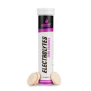 4Energy Electrolytes - 20 effervescent tablets passionfruit flavor, tube with purple and black branding on white background.