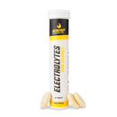 4Energy Electrolytes - 20 effervescent tablets Citrus flavor, white tube with yellow and black vertical label on white background.