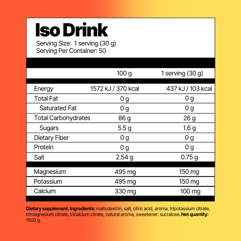 isotonic sports drink no artificial sweeteners